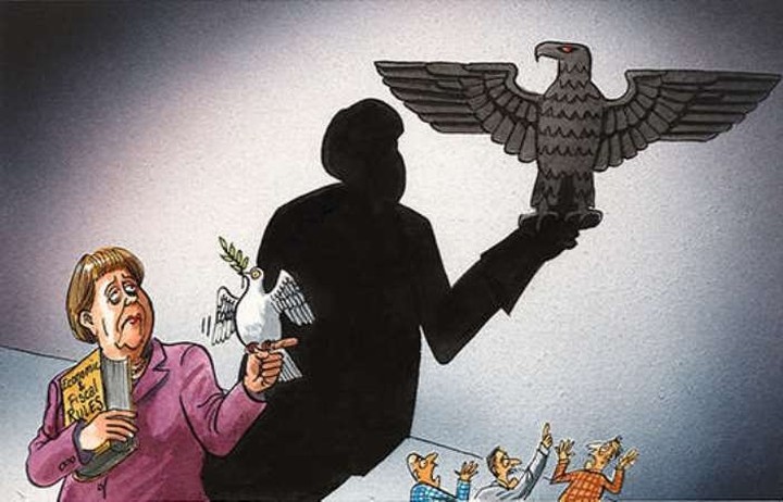 Γελοιογραφία του Economist συνδέει την Μέρκελ με τους Ναζί