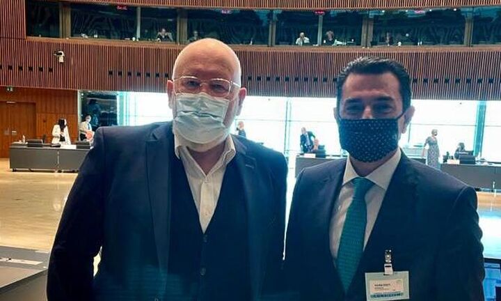 Συνάντηση Κ. Σκρέκα με τον Αντιπρόεδρο της Ευρωπαϊκής Επιτροπής, Frans Timmermans
