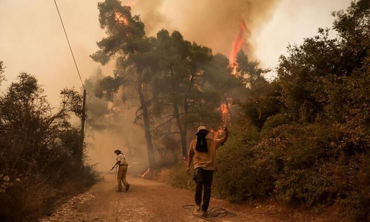 Εύβοια: Πλησιάζει την Ιστιαία η φωτιά - Απειλούνται Γαλατσώνα, Αβγαριά, Ασμίνι