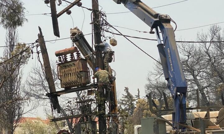 ΔΕΔΔΗΕ: Συνεχίζεται η αποκατάσταση της ηλεκτροδότησης