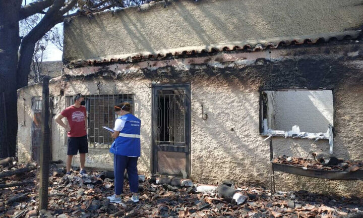 Ξεκίνησε την απογραφή και καταγραφή ζημιών από τις πυρκαγιές