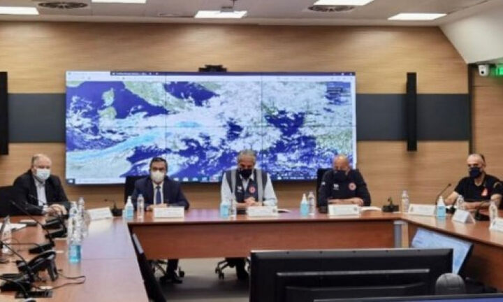 Σύσκεψη στο υπουργείο Κλιματικής Κρίσης και Πολιτικής Προστασίας για την κακοκαιρία «Διομήδης»