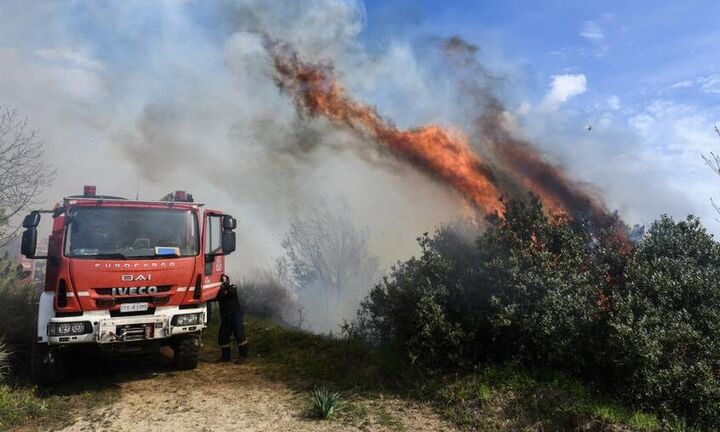 Φωτιά σε δασική έκταση στην περιοχή Ξυλοκάστρου