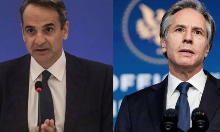 Συνομιλία Μητσοτάκη - Μπλίνκεν για την Ουκρανία
