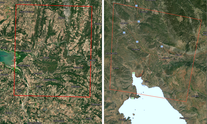 Ενεργοποιήθηκε η υπηρεσία Copernicus για τις πυρκαγιές σε Αχαΐα και Φωκίδα